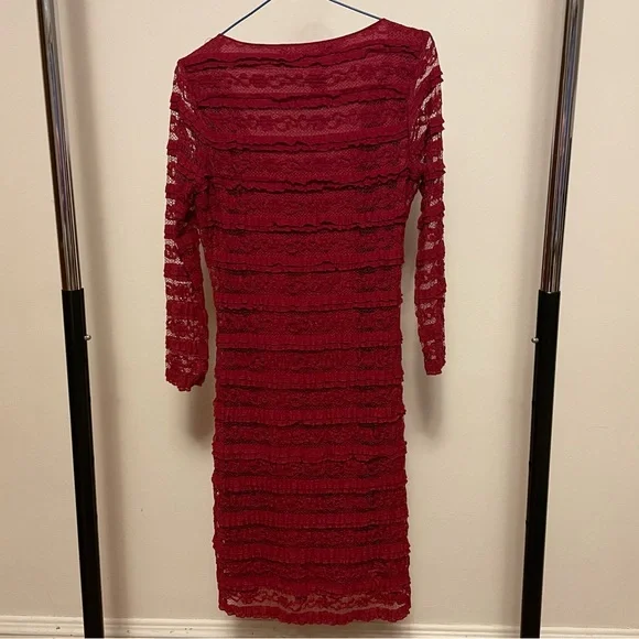 Max Studio Red Lace Dress - Picture 3 of 3